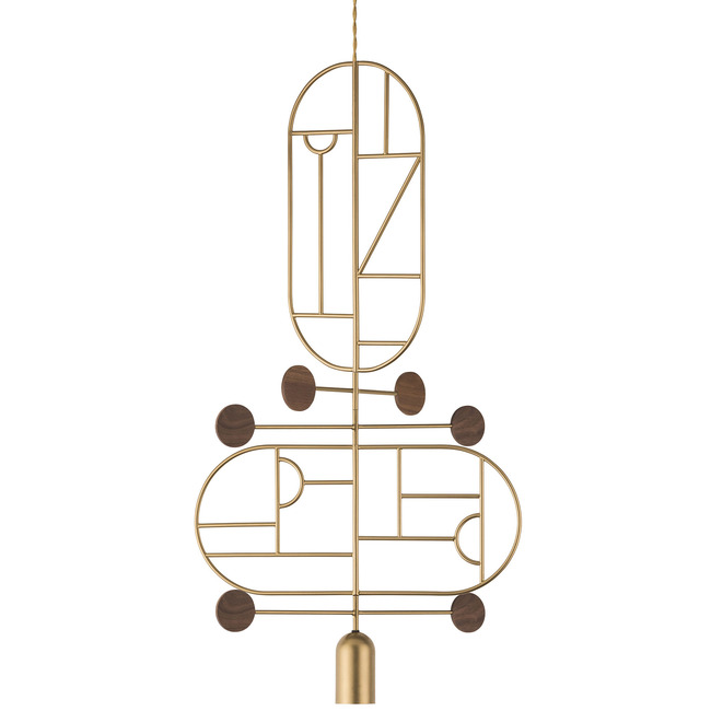 Wooden Dots WDS13 Pendant by Nomon