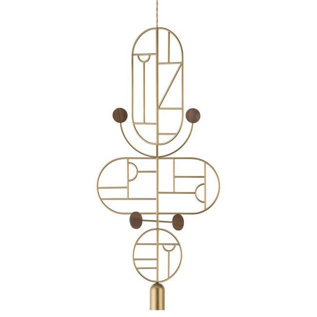 Wooden Dots WDS15 Pendant by Nomon