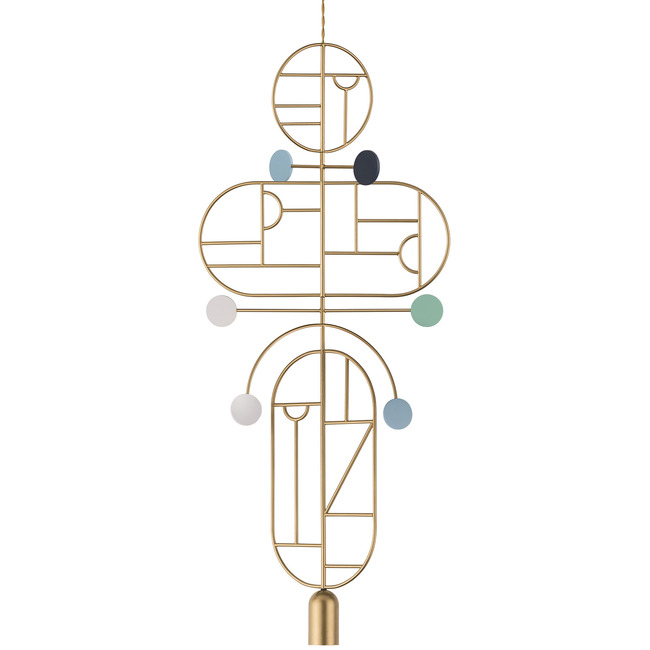 Wooden Dots WDS19 Pendant by Nomon