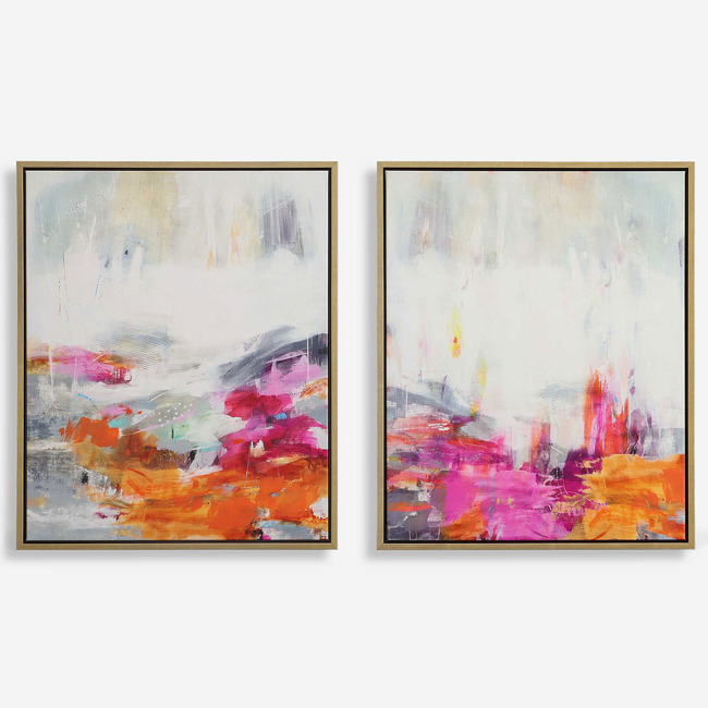 Color Theory Framed Canvas Set of 2 by Uttermost