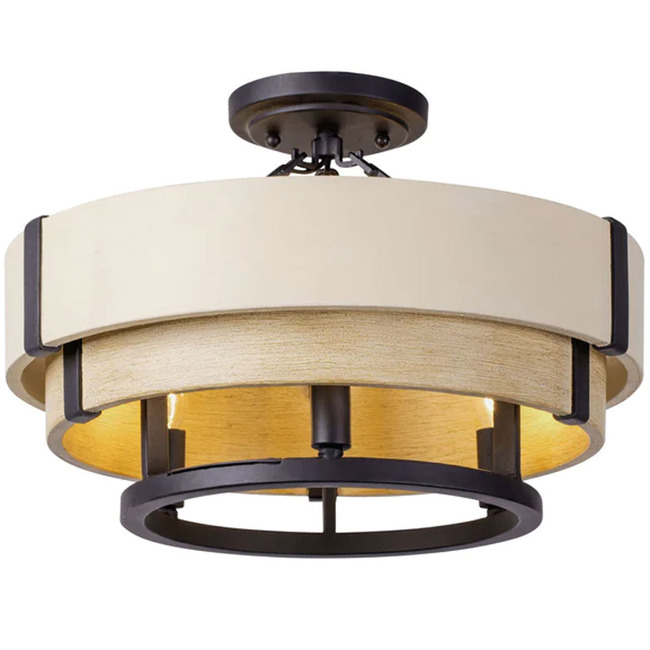 Blonde Moment Semi Flush Ceiling Light by Varaluz