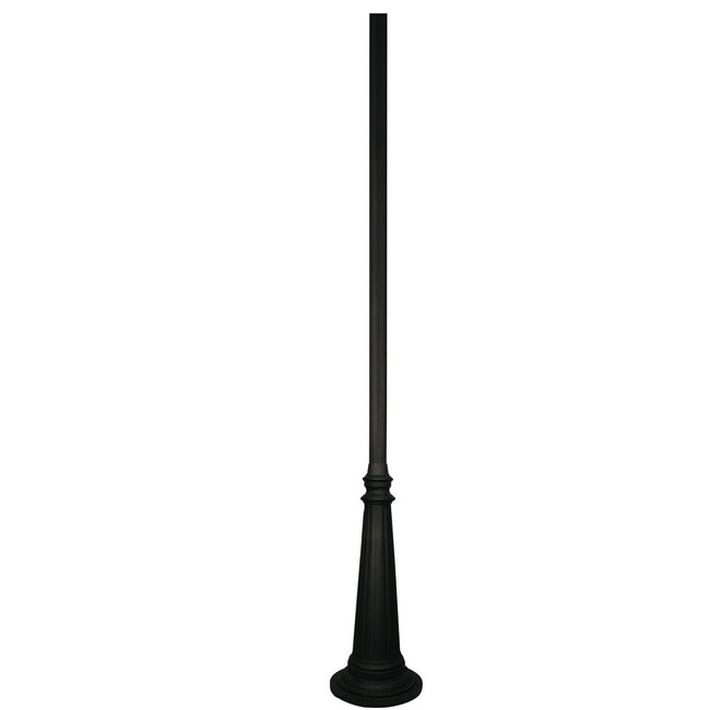 3IN Fitter Outdoor Round Heavy Post w/Tapered Base - 10 Foot by Z-Lite