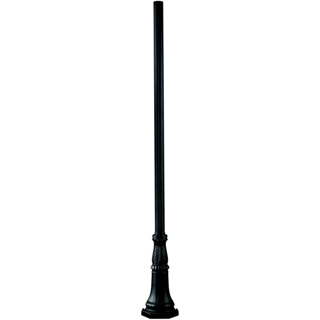 3IN Fitter Outdoor Round Post with Decorative Base - 8 Foot by Z-Lite