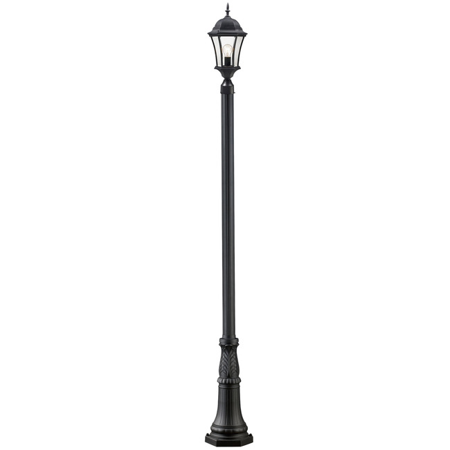 Wakefield Outdoor Post Light with Round Post/Decorative Base by Z-Lite