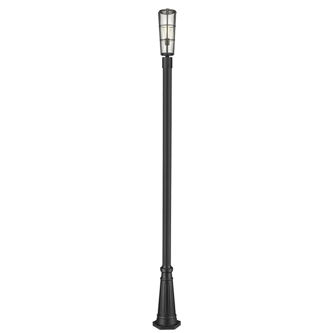 Helix Outdoor Post Light with Round Post/Hexagon Base by Z-Lite