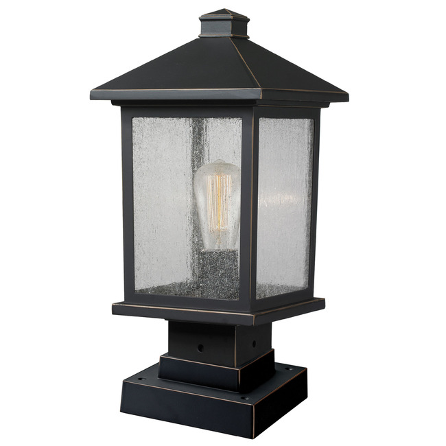 Portland Outdoor Pier Light with Square Stepped Base by Z-Lite