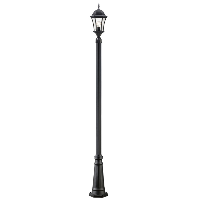 Wakefield Outdoor Post Light with Round Post/Hexagon Base by Z-Lite