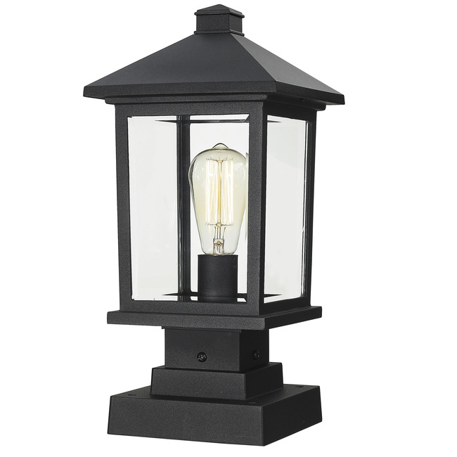 Portland Outdoor Pier Light with Square Stepped Base by Z-Lite