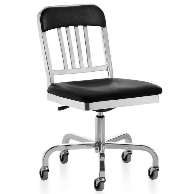 Classic Navy Officer Swivel Chair by Emeco