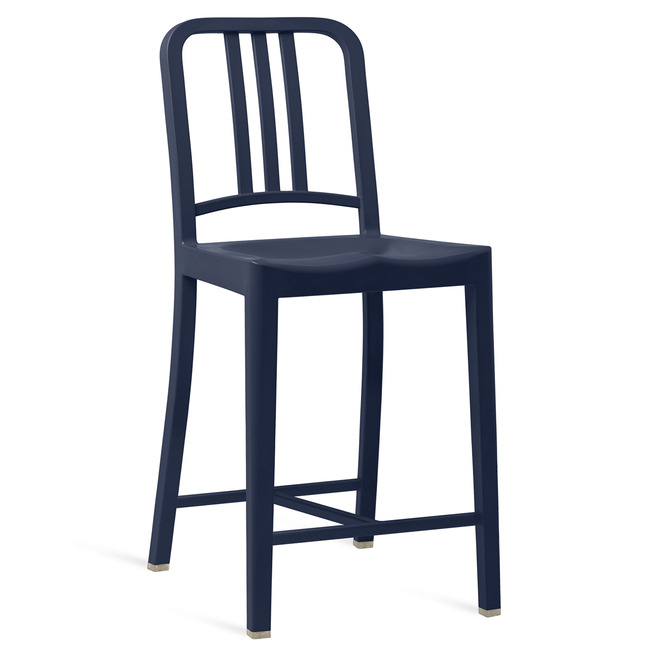 111 Navy Collection Bar/ Counter Stool by Emeco