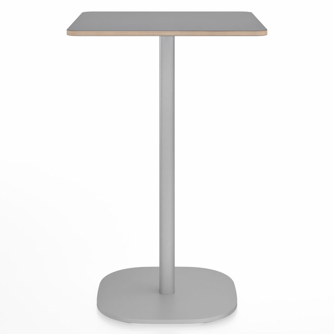 2 Inch Flat Base Counter Square Table by Emeco