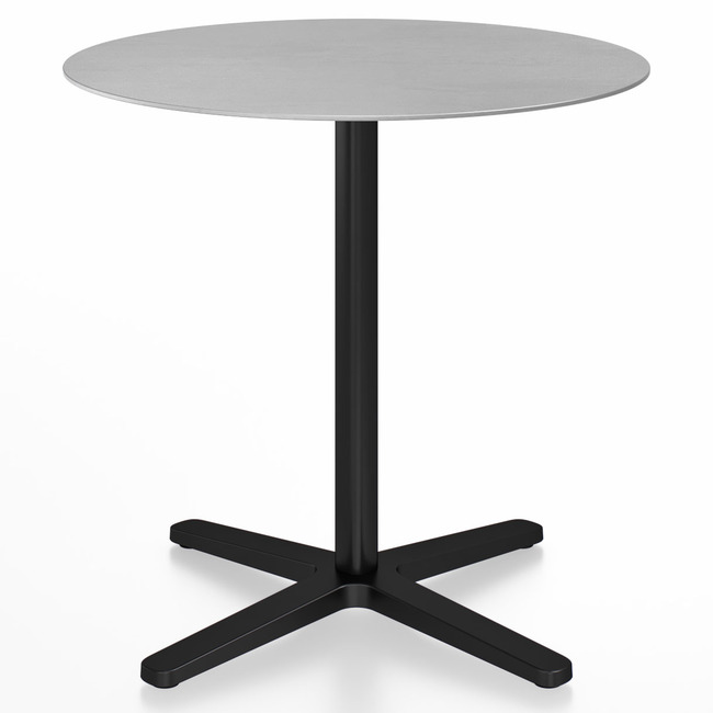 2 Inch X Base Round Cafe Table by Emeco | 2INCHCTRD30XALUDARKPC ...