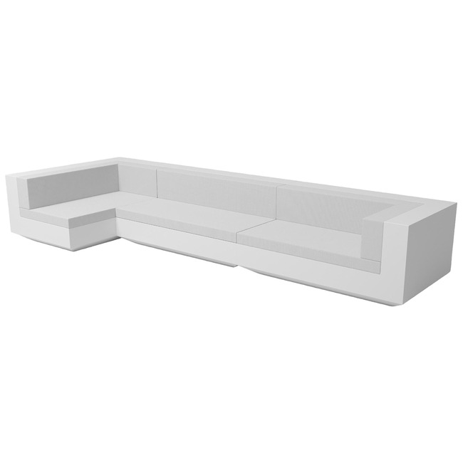 Vela 3 Seater Outdoor Sectional by Vondom