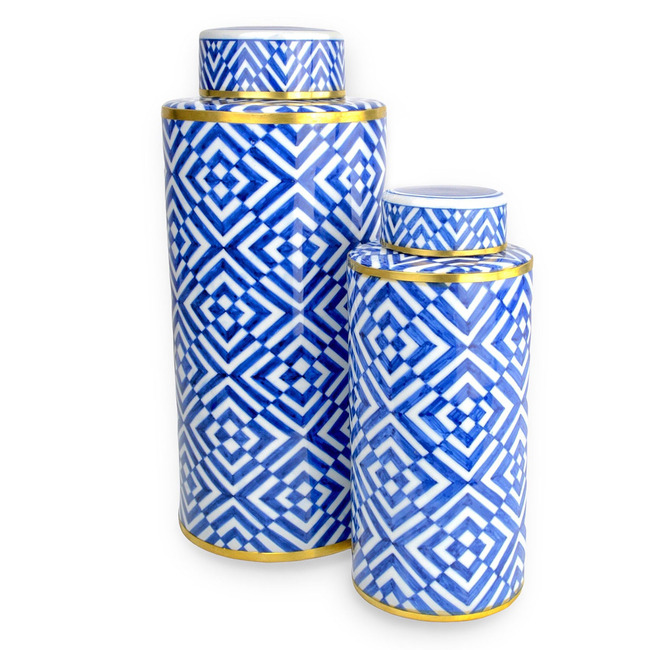 Optical Tea Jar Set of 2 by Currey and Company