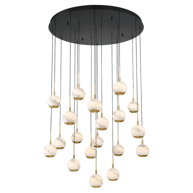 Baveno Round Multi Light Chandelier by Lib & Co