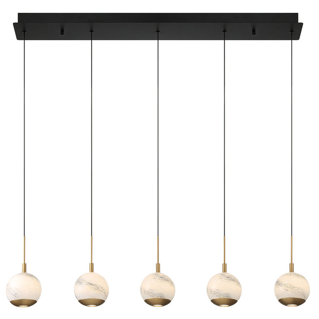 Baveno Linear Multi Light Chandelier by Lib & Co