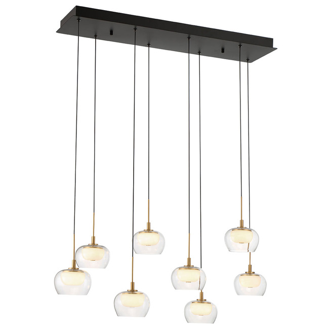 Manarola Double Linear Multi Light Chandelier by Lib & Co