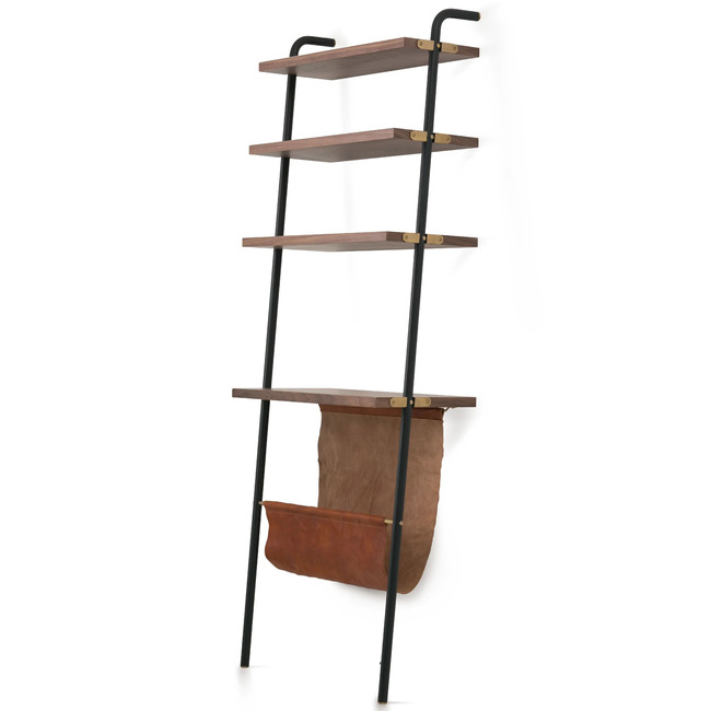 Valet Magazine Rack with Shelves by Stellar Works