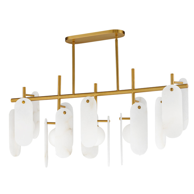 Megalith Stone Linear Pendant by Studio M