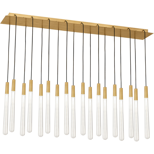 Pylon Crystal Linear Chandelier by Visual Comfort Modern