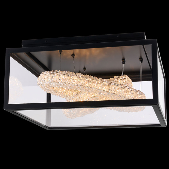 Lina Esterno Circular Crystal Outdoor Ceiling Light by Allegri