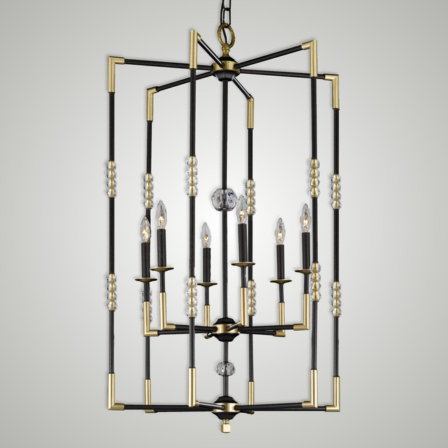 Magro Chandelier by American Brass & Crystal