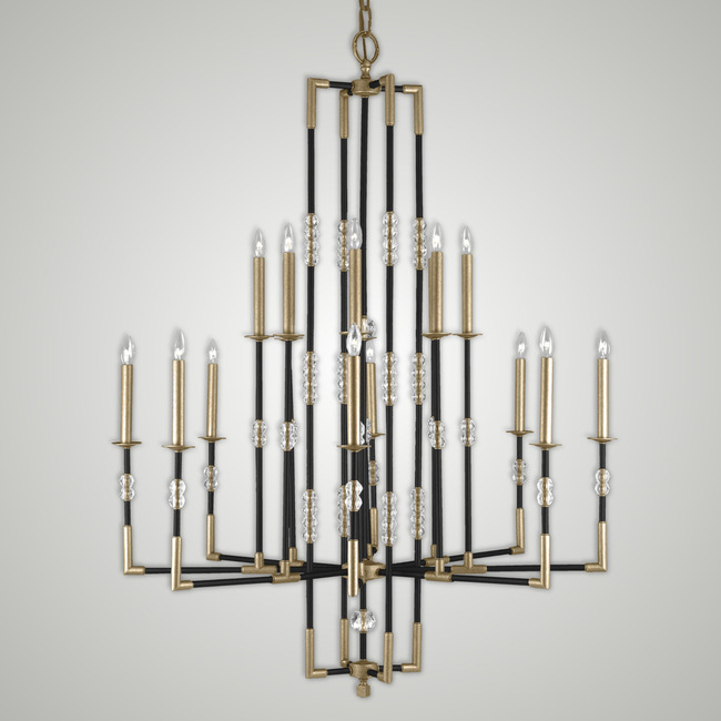 Magro Outer Chandelier by American Brass & Crystal