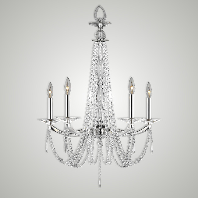 Kensington Swag Chandelier by American Brass & Crystal