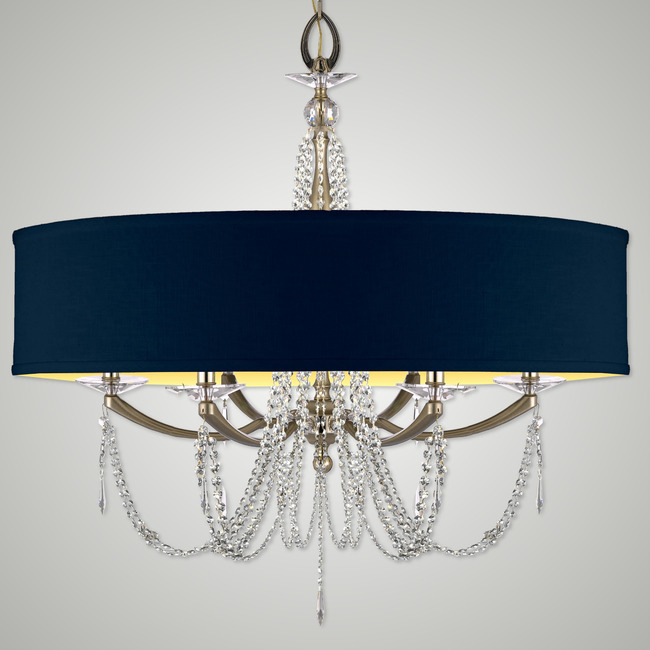 Kensington Swag Shade Chandelier by American Brass & Crystal