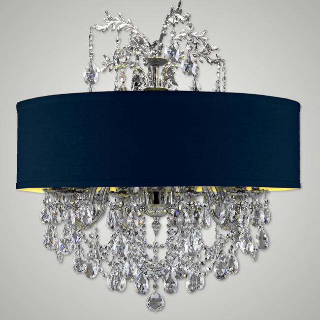 Llydia Large Chandelier by American Brass & Crystal