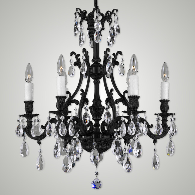 Chateau Glam Chandelier by American Brass & Crystal