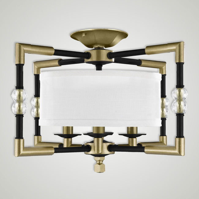 Magro Ceiling Light by American Brass & Crystal