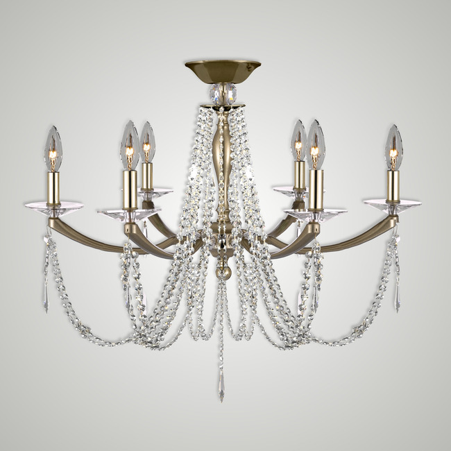 Kensington Swag Ceiling Light by American Brass & Crystal