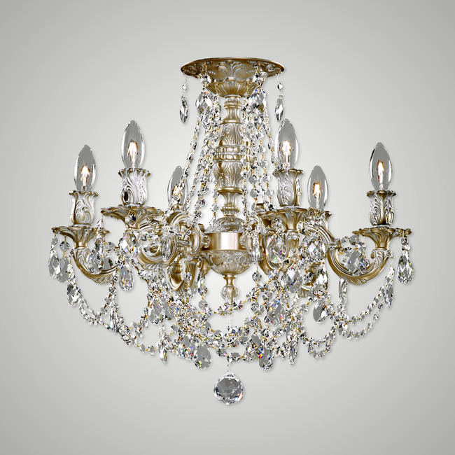 Biella Ceiling Light by American Brass & Crystal