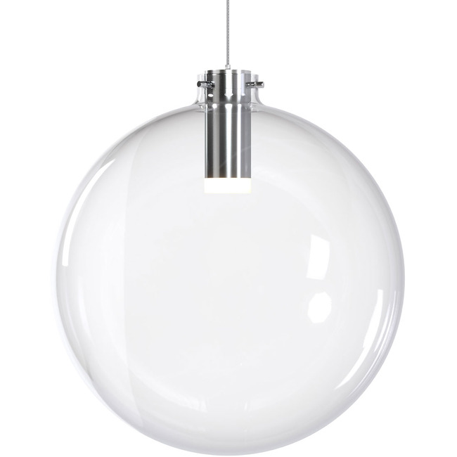 Clear Glass Sphere Pendant by Blackjack Lighting
