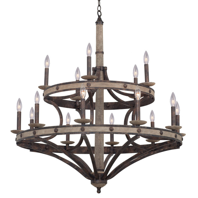 Coronado Tiered Chandelier by Kalco