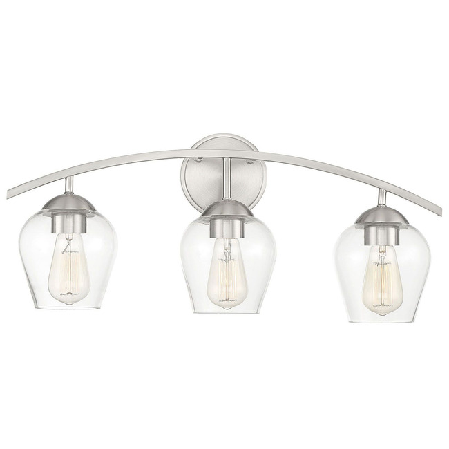 Transitional Arc Bathroom Vanity Light by Meridian Lighting