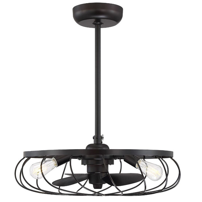 M2008 Fan D'Lier with Light by Meridian Lighting