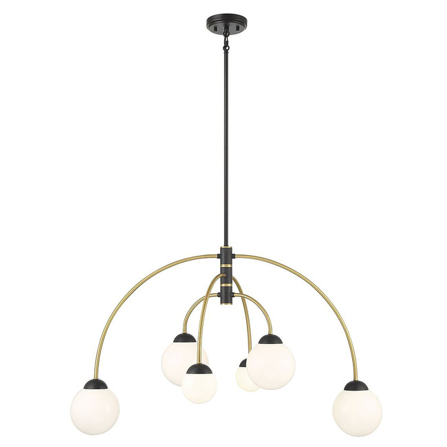 Arc Globe Chandelier by Meridian Lighting