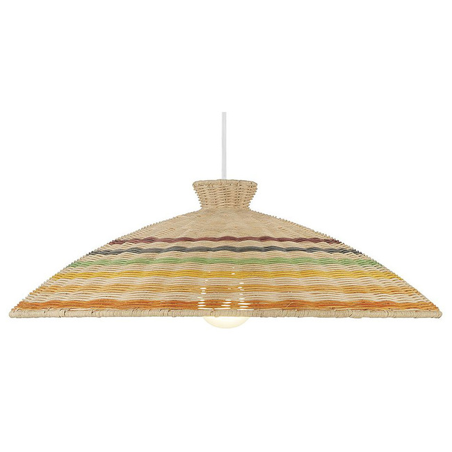 Rattan Color Pendant by Meridian Lighting