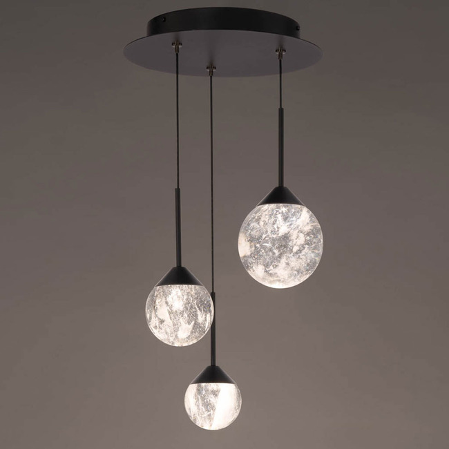 Quest Round Multi Light Color-Select Pendant by Schonbek Beyond