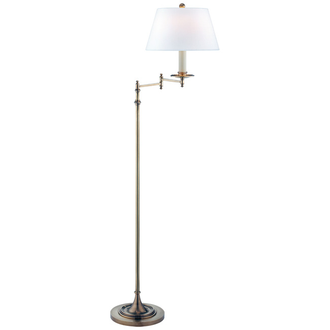 Dorchester Adjustable Swing Arm Floor Lamp by Visual Comfort Signature