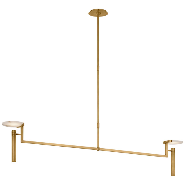 Melange Floating Disc Linear Chandelier by Visual Comfort Signature