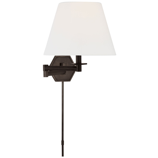 Olivier Swing-arm Plug-in Wall Sconce by Visual Comfort Signature