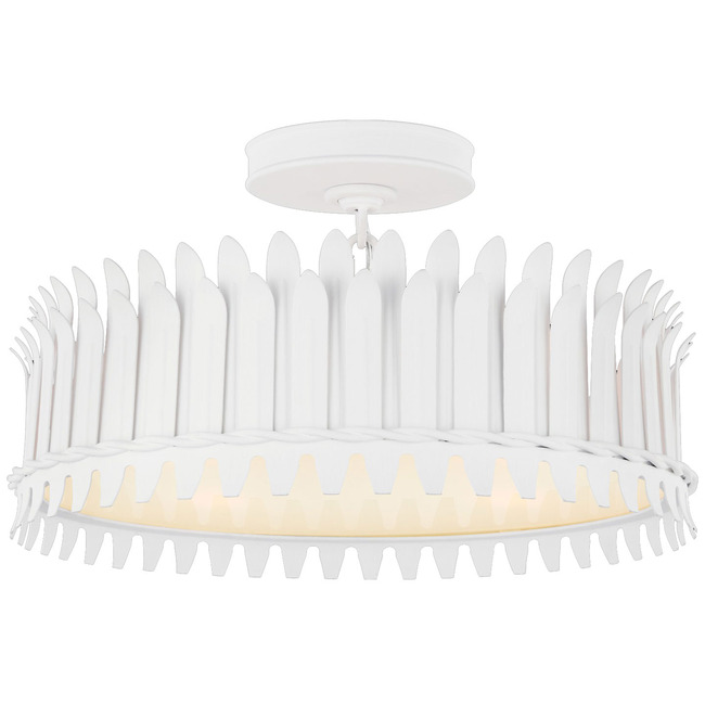 Leslie Semi Flush Ceiling Light by Visual Comfort Signature