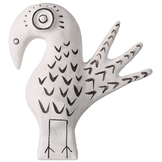 Norman The Peacock Sculpture by Currey and Company