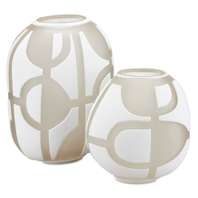 Art Decortif Vase Set of 2 by Currey and Company