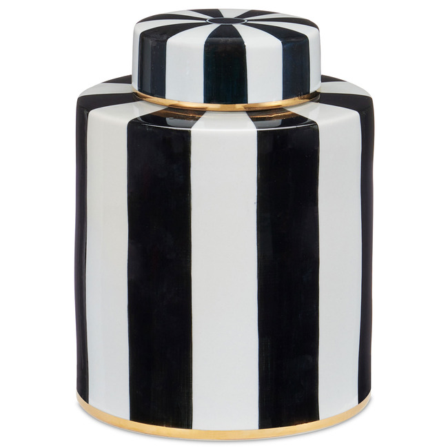 Rayures Tea Canister by Currey and Company