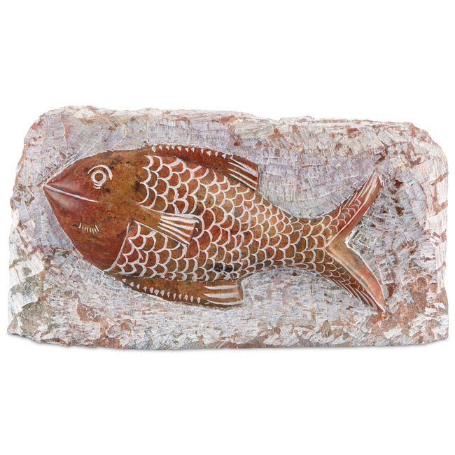 Marble Fish Sculpture by Currey and Company