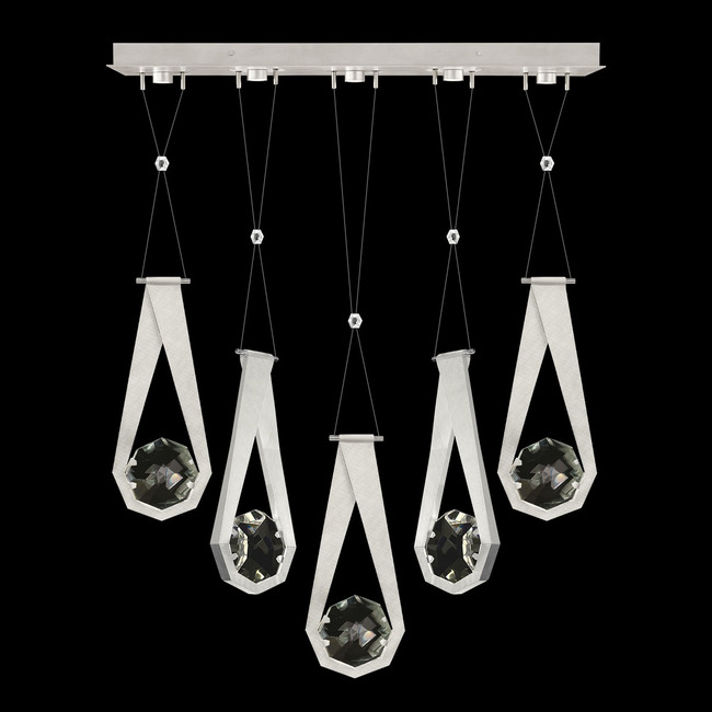 Aria Round Linear Multi Light Pendant by Fine Art Handcrafted Lighting